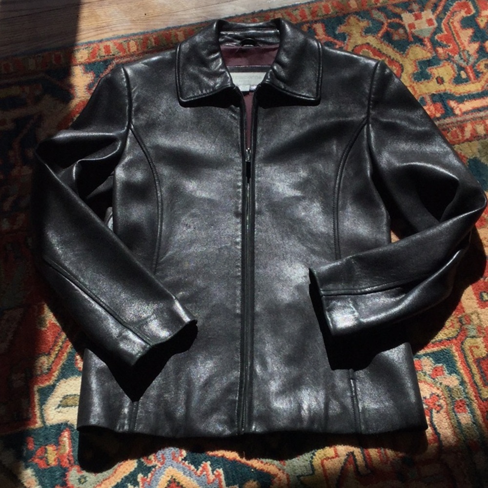 Vintage Leather Scuba Jacket